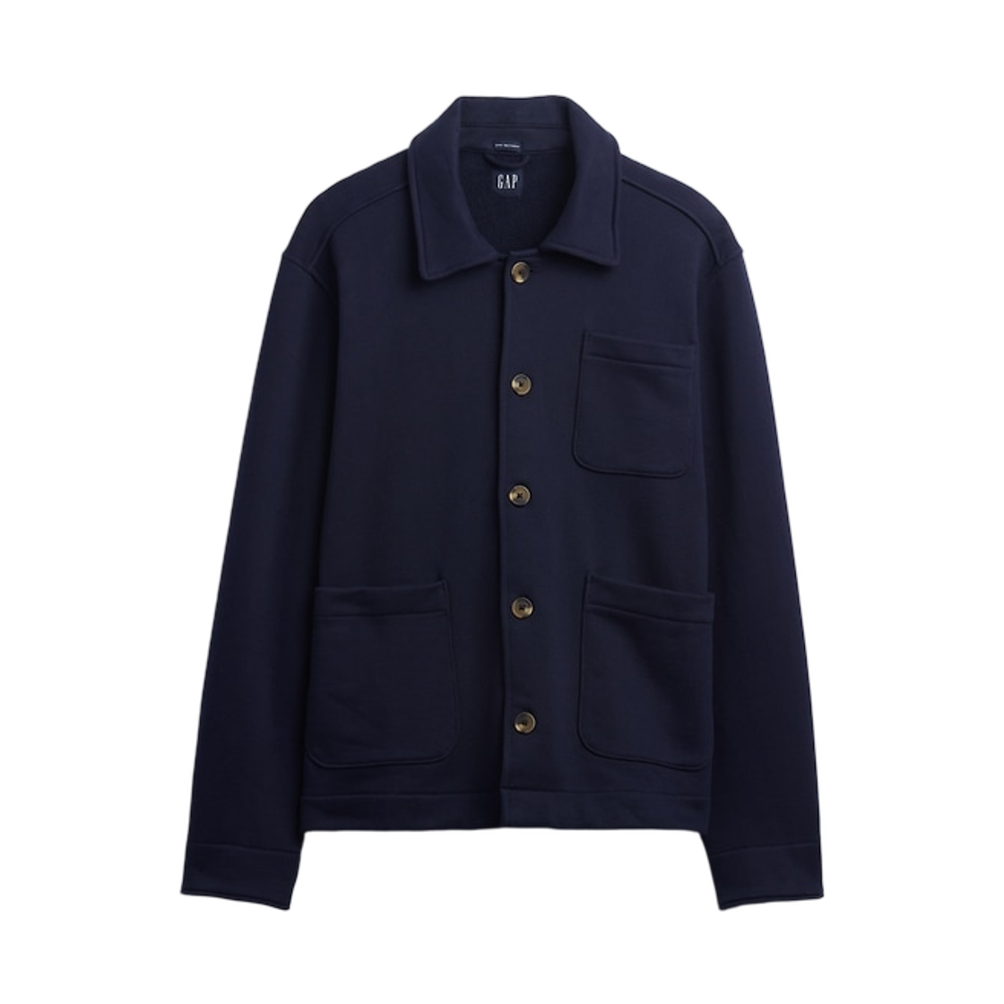 갭 프렌치 테리 초어 자켓 네이비 블루 유니폼(Gap French Terry Chore Jacket Navy Blue Uniform)