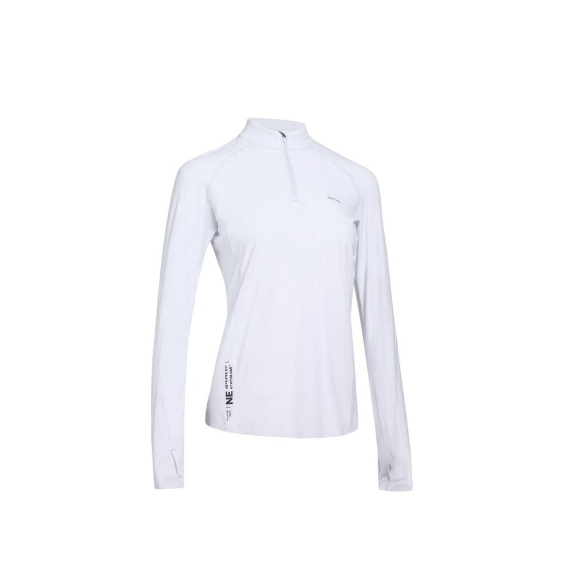 데카트론 여성 하프집 등산 자외선 차단 긴팔 티 MH500 딜리케이트 블루(DECATHLON Women's Hiking Half-Zip UV Protection Long-Sleeved T-Shirt MH500 Delicate Blue) - 3