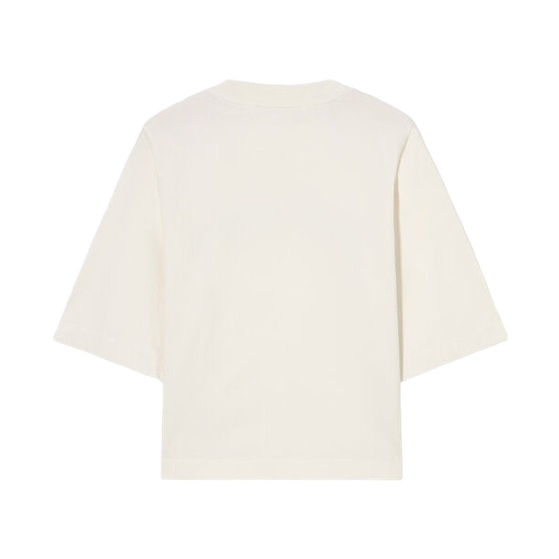 팜엔젤스 커브드 로고 박시 티셔츠 - 오프 화이트 블랙(Palm Angels Curved Logo Boxy Tee - Off White Black) - 2