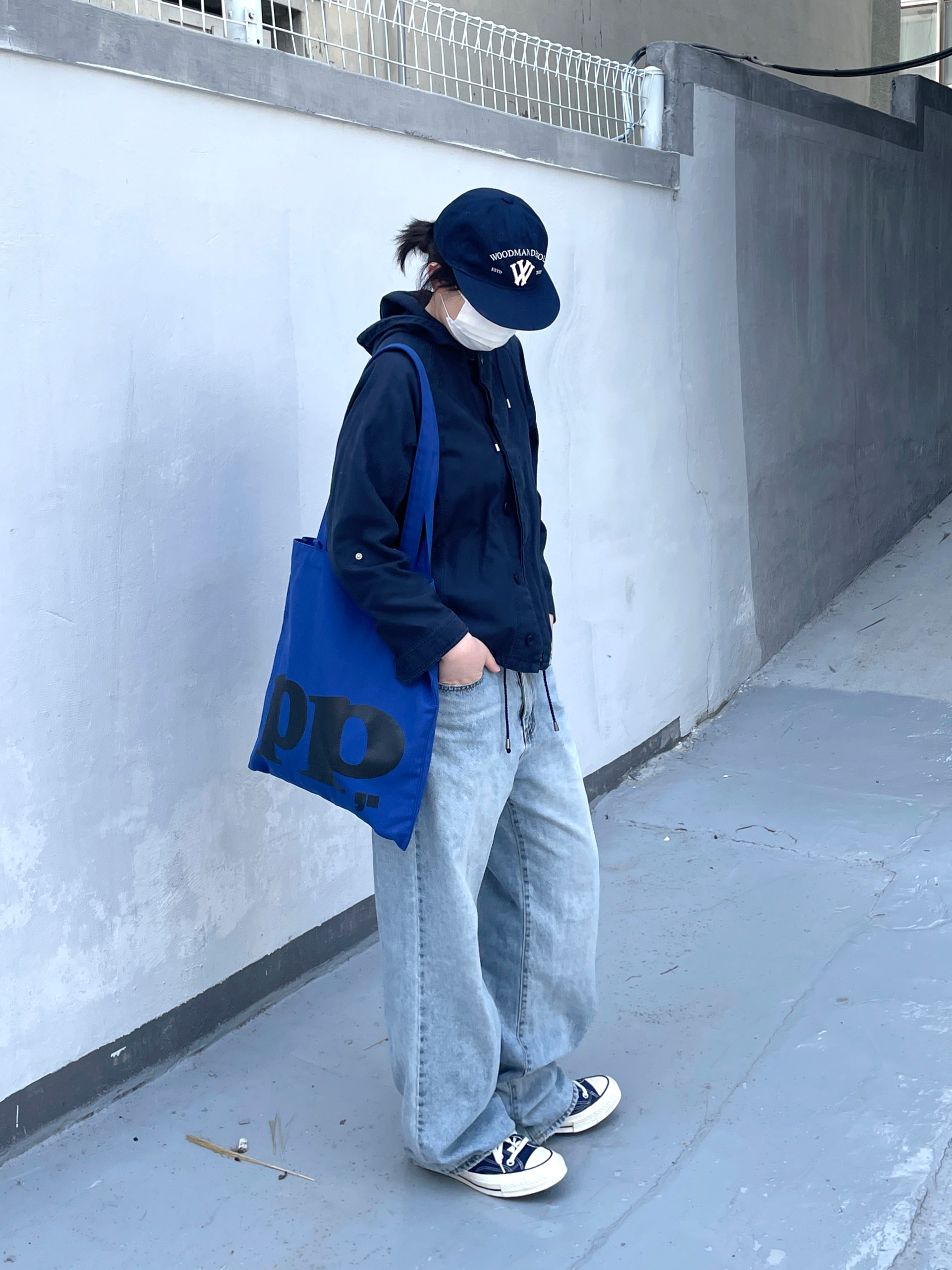 Converse Chuck 70 Ox Midnight Navy 착용 스타일 - 1