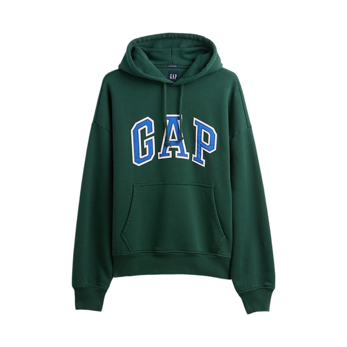 (W) 갭 엑스트라 헤비웨이트 프렌치 테리 오버사이즈 로고 후드 딥 헌터((W) Gap Extra Heavyweight French Terry Oversized Logo Hoodie Deep Hunter) - 1