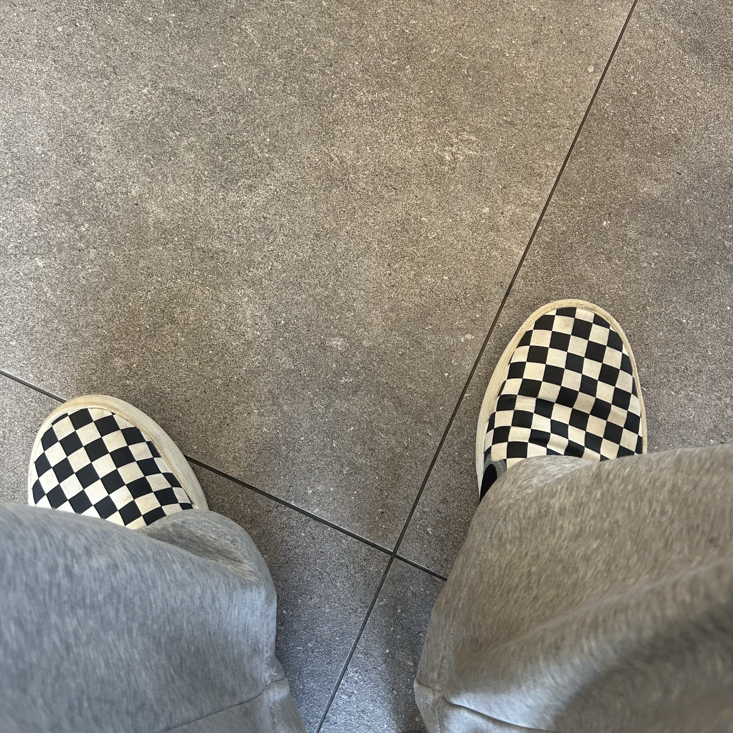 Vans Checkerboard Comfycush One Black 착용 스타일