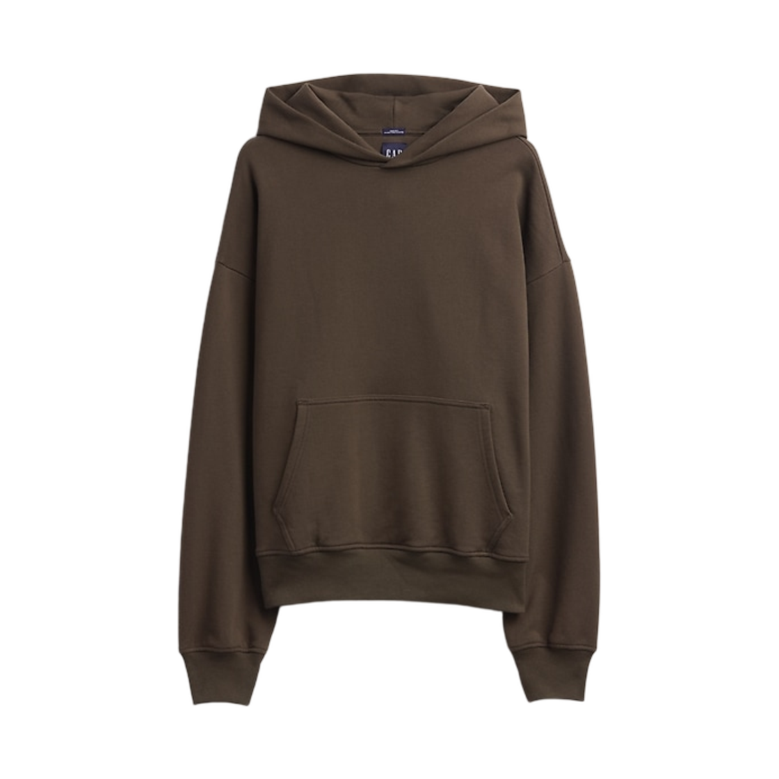(W) 갭 헤비웨이트 오버사이즈 후드 그라운드 브라운((W) Gap Heavyweight Oversized Hoodie Ground Brown) - 1