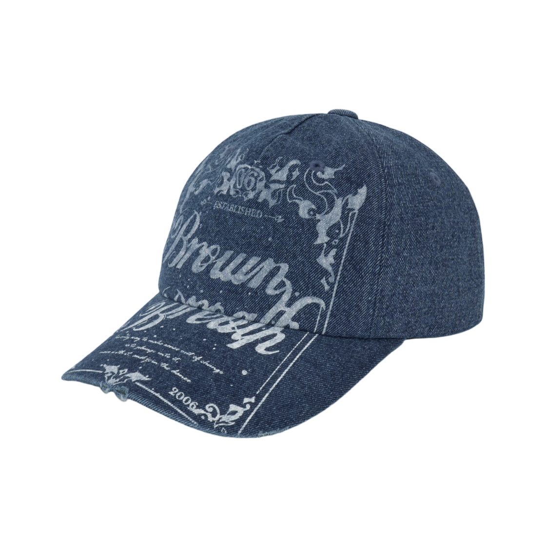 BLMMCA003ID Brownbreath Visor Artwork Washing Cap Indigo