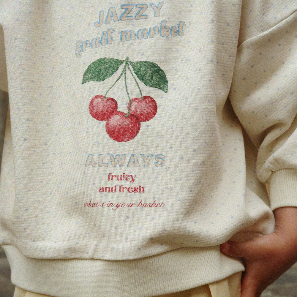콩제슬래드 루피 루 스웻 셔츠 도트(Konges Sløjd Loupy Lou Sweat Shirt Ocs Jazzy Dot) - 3