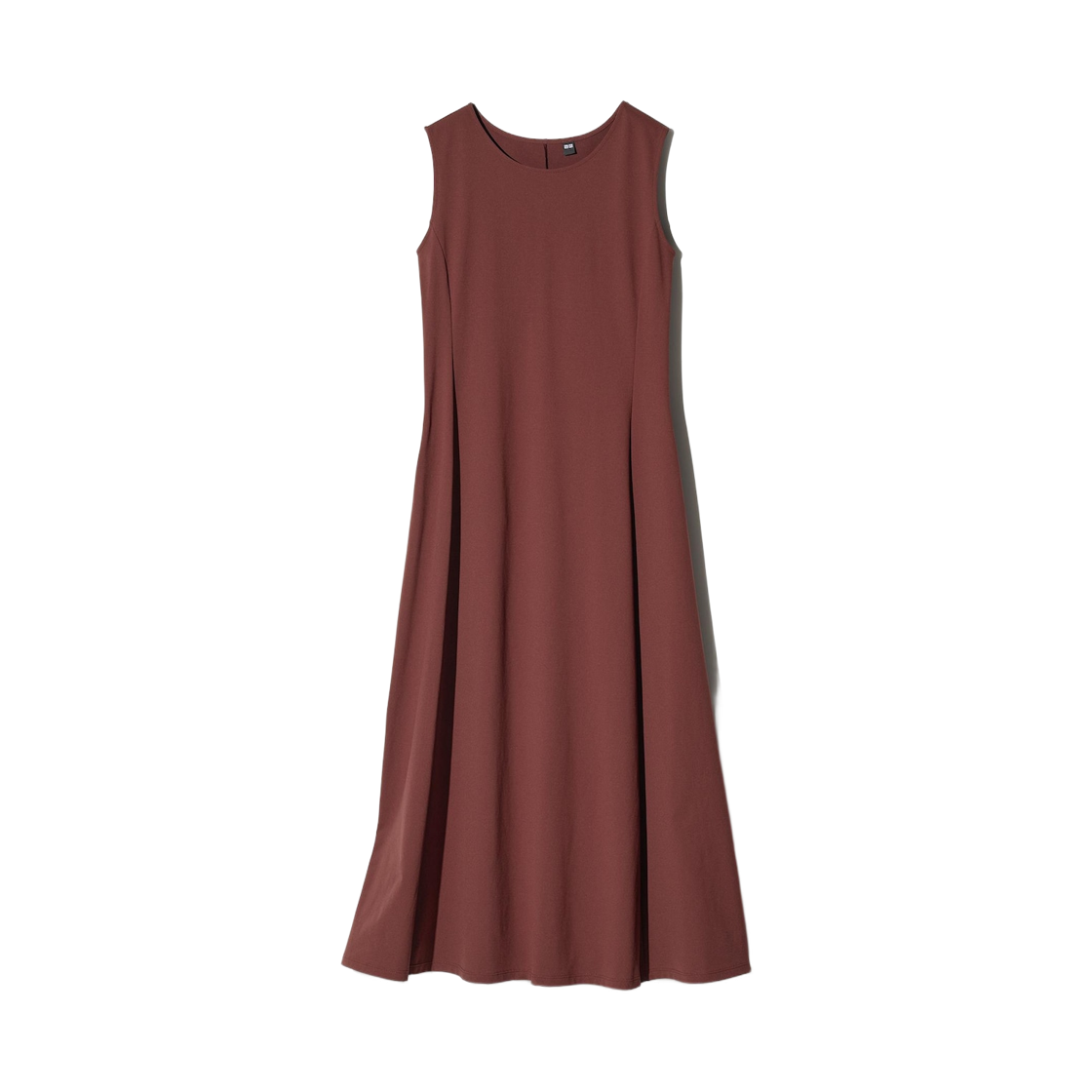 482982-38 (W) Uniqlo Ultra Stretch Airism Sleeveless Dress Dark Brown - JP
