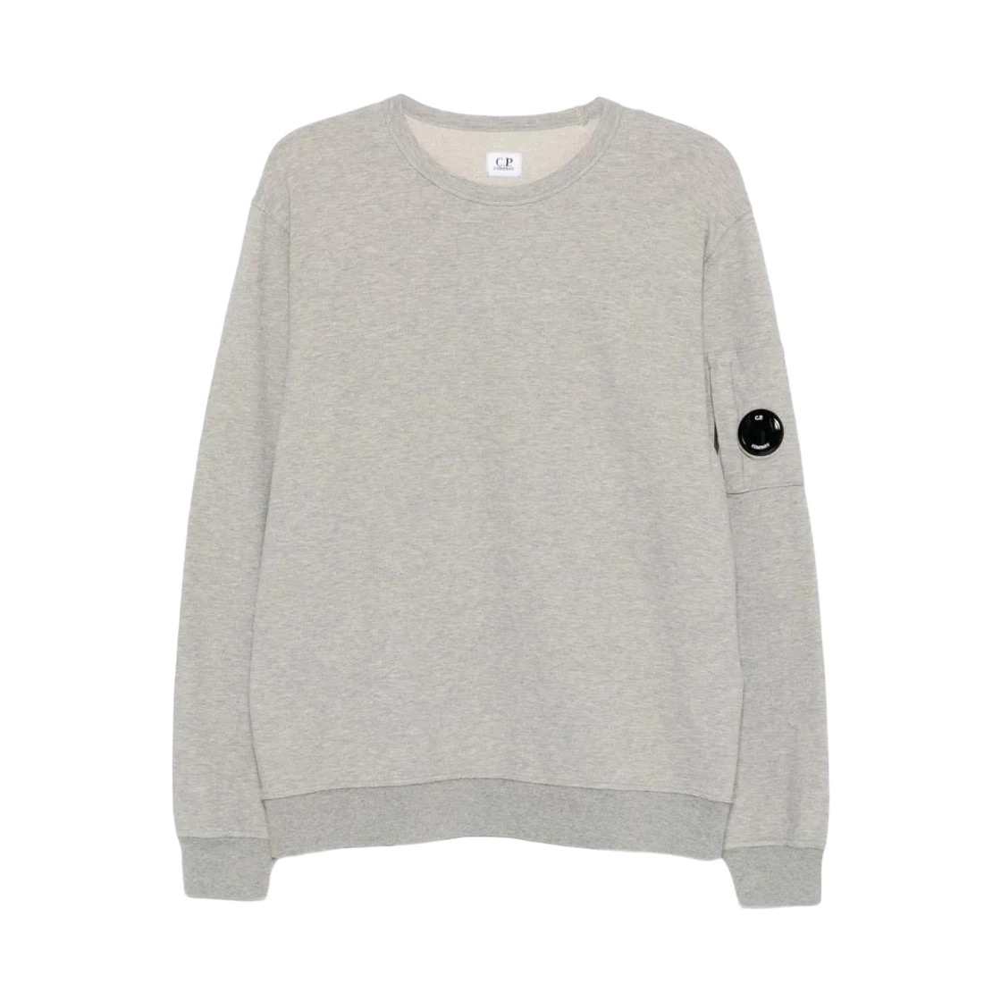C.P. Company C.P. Company Light Fleece Crewneck Lens Sweatshirt Greystone Melange · M