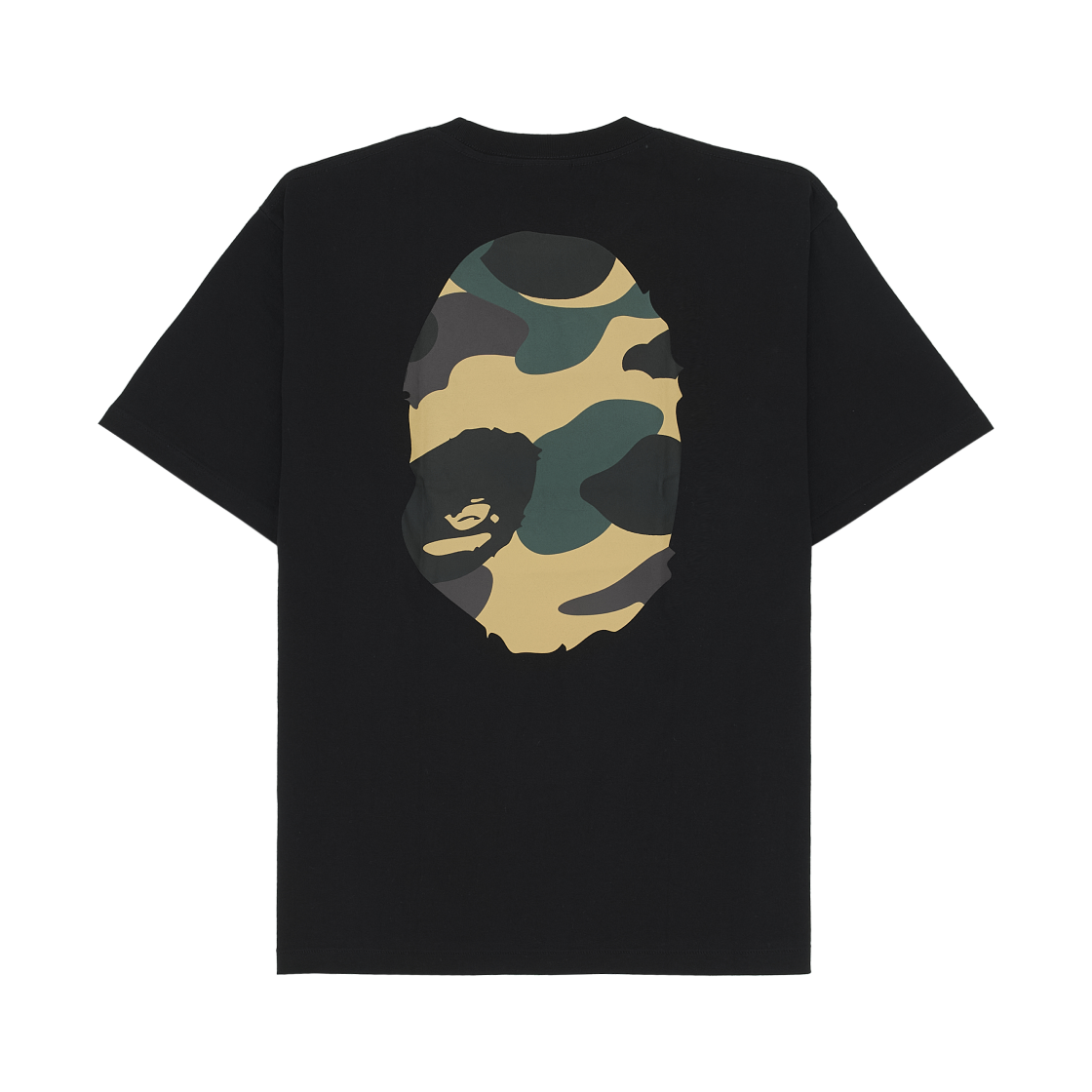 베이프 자이언트 퍼스트 카모 빅 에이프 헤드 티셔츠 블랙 옐로우(BAPE Giant 1st Camo Big Ape Head T-Shirt Black Yellow) - 2