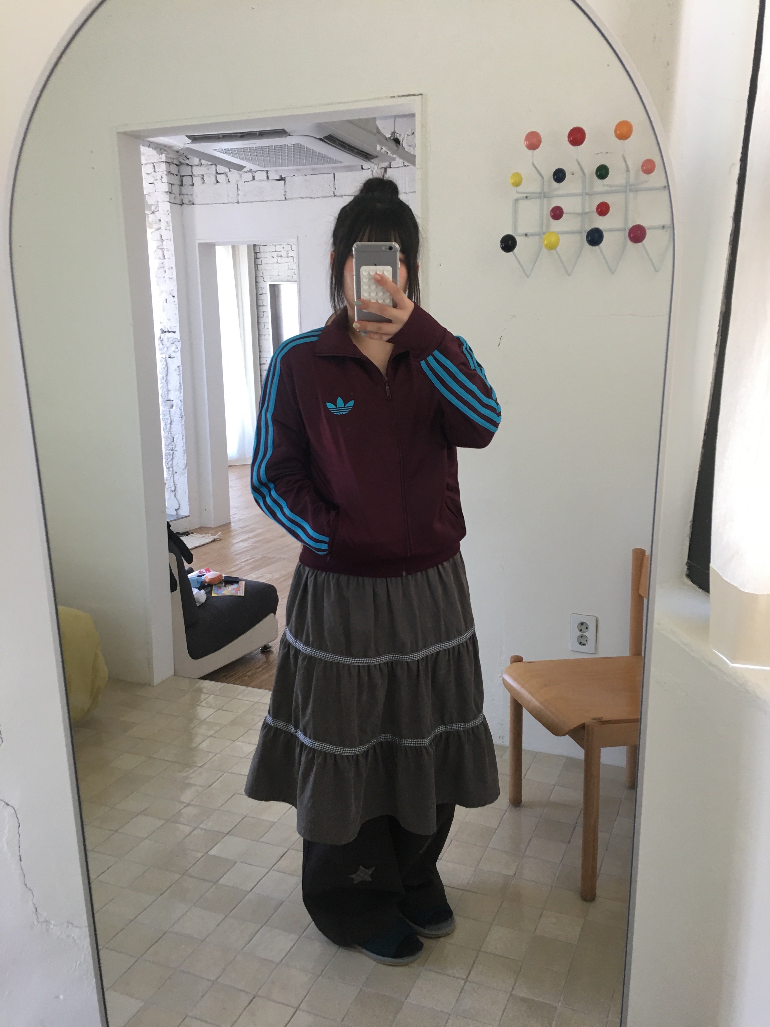 Adidas Originals Beckenbauer Track Jacket Maroon - KR Sizing 착용 스타일