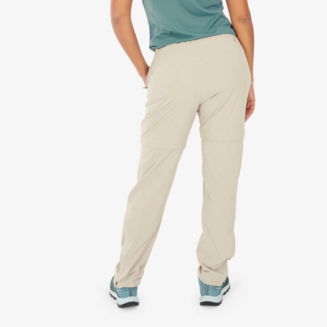 데카트론 여성 등산 투인원 집오프 바지 MH500 루나 베이지(DECATHLON Women’s Mountain Hiking 2-in-1 Zip-off Trousers MH500 Luna Beige) - 4