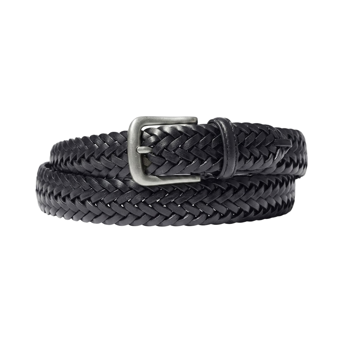 481623-09 Uniqlo Leather Mesh Belt Black