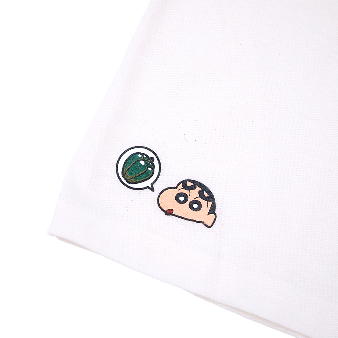 댄꼼마 X 짱구 얼굴모양 그래픽 반팔티셔츠(DANCOMMA x Crayon Shin-chan Face Graphic Short Sleeve T-Shirt) - 4