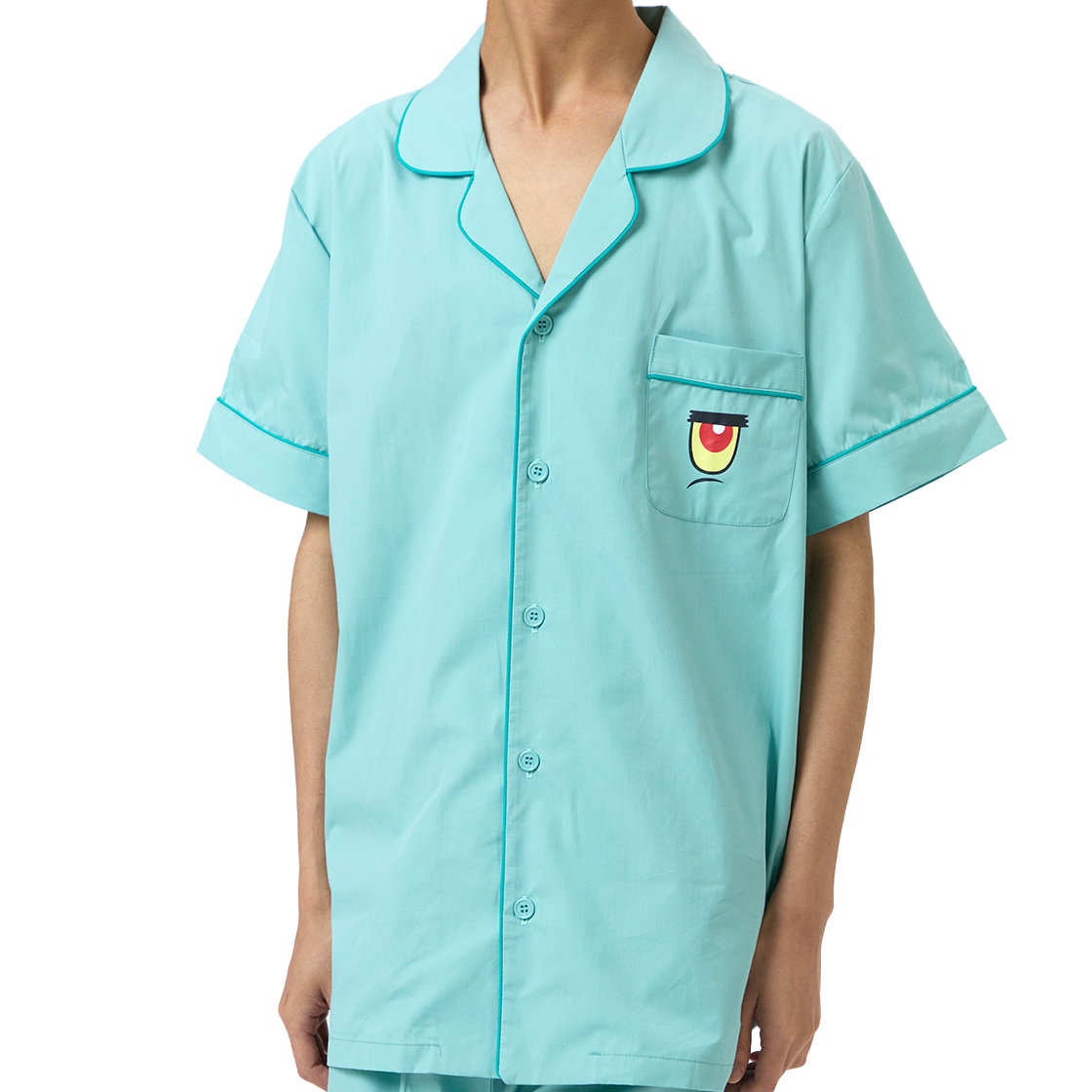 댄꼼마 x 스폰지밥 플랑크톤 반팔 잠옷(DANCOMMA x SpongeBob SquarePants Plankton Short Sleeve Pajama Set) - 5
