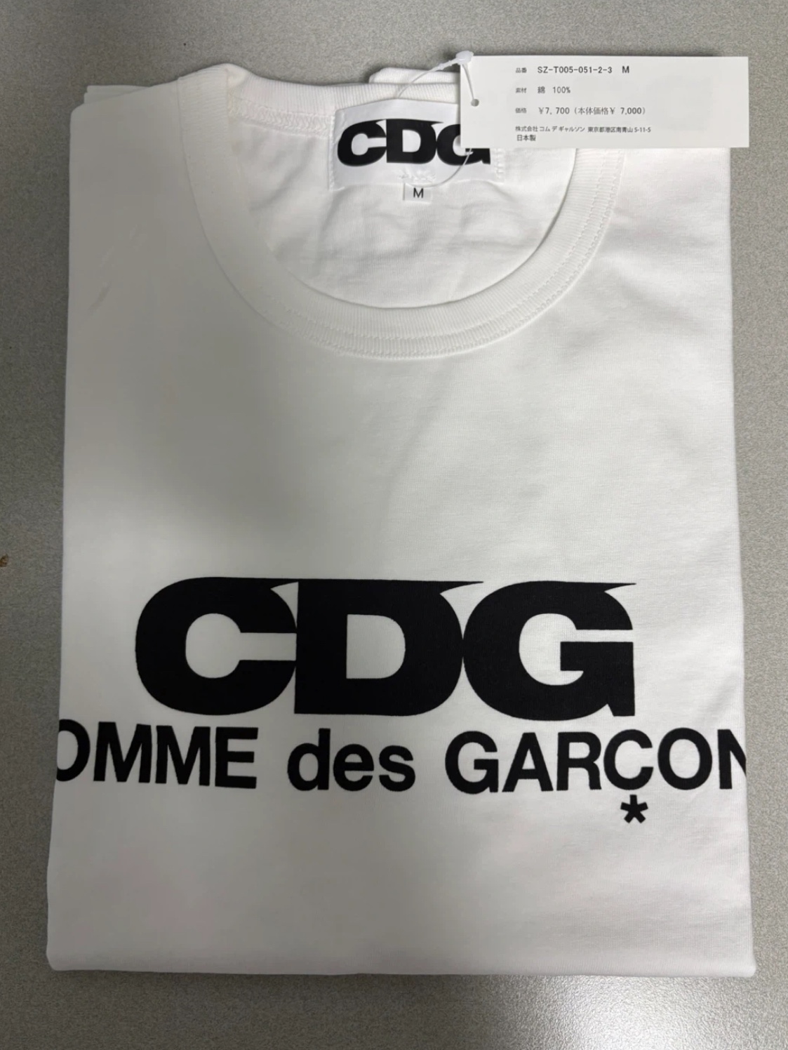 CDG Logo T-Shirt White 착용 스타일
