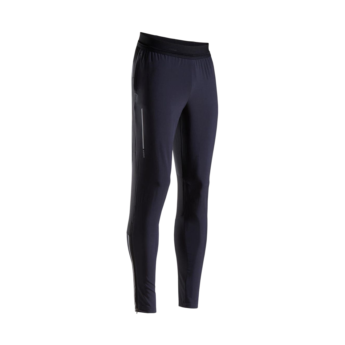 8519080 DECATHLON Men's Running Trousers Slim Fit Run Dry 500 Smoke Black