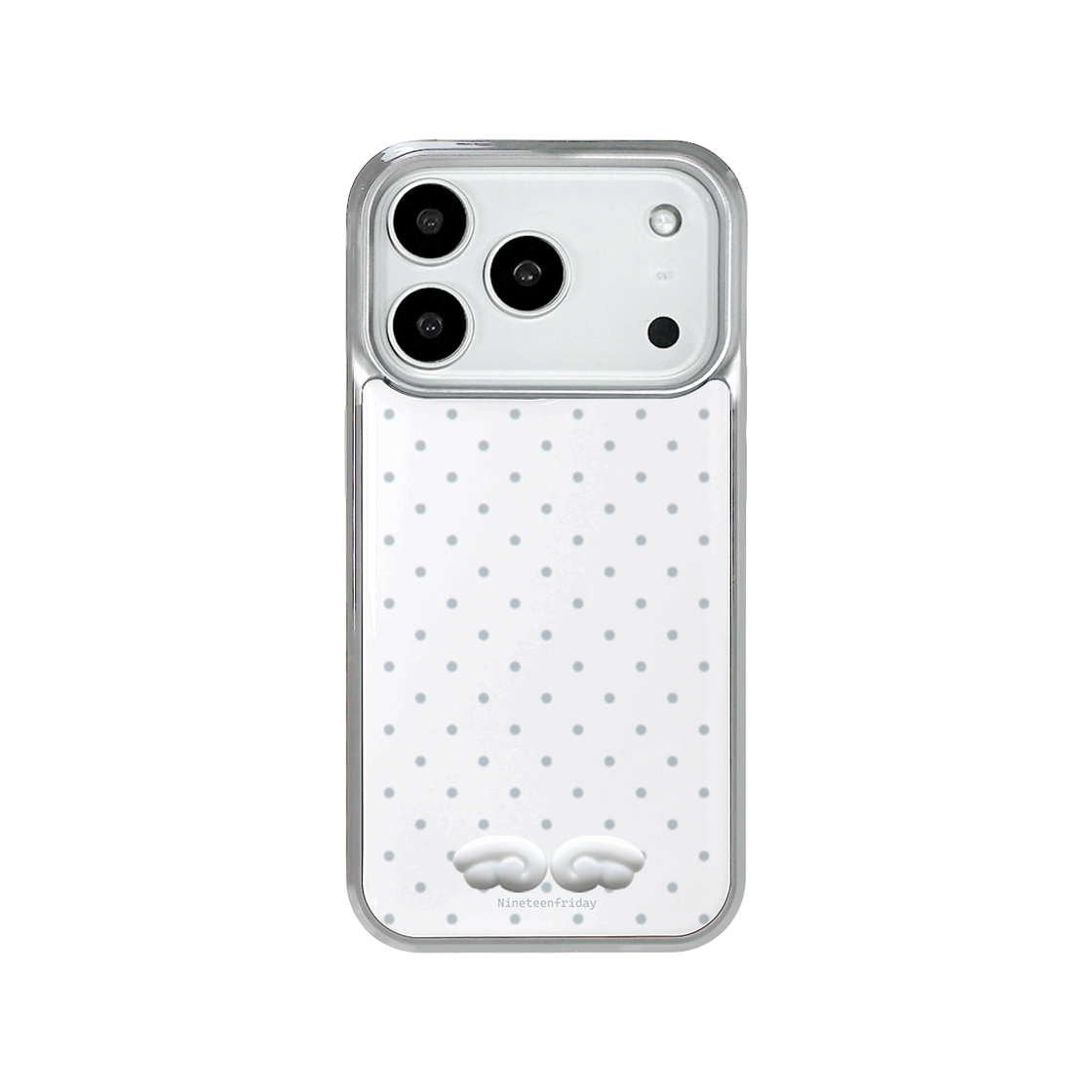 나인틴프라이데이 입체 엔젤 도트 맥세이프 에폭시 케이스 - 화이트(NINETEENFRIDAY 3D Angel Dot Magsafe Epoxy Case - WHITE) - 1