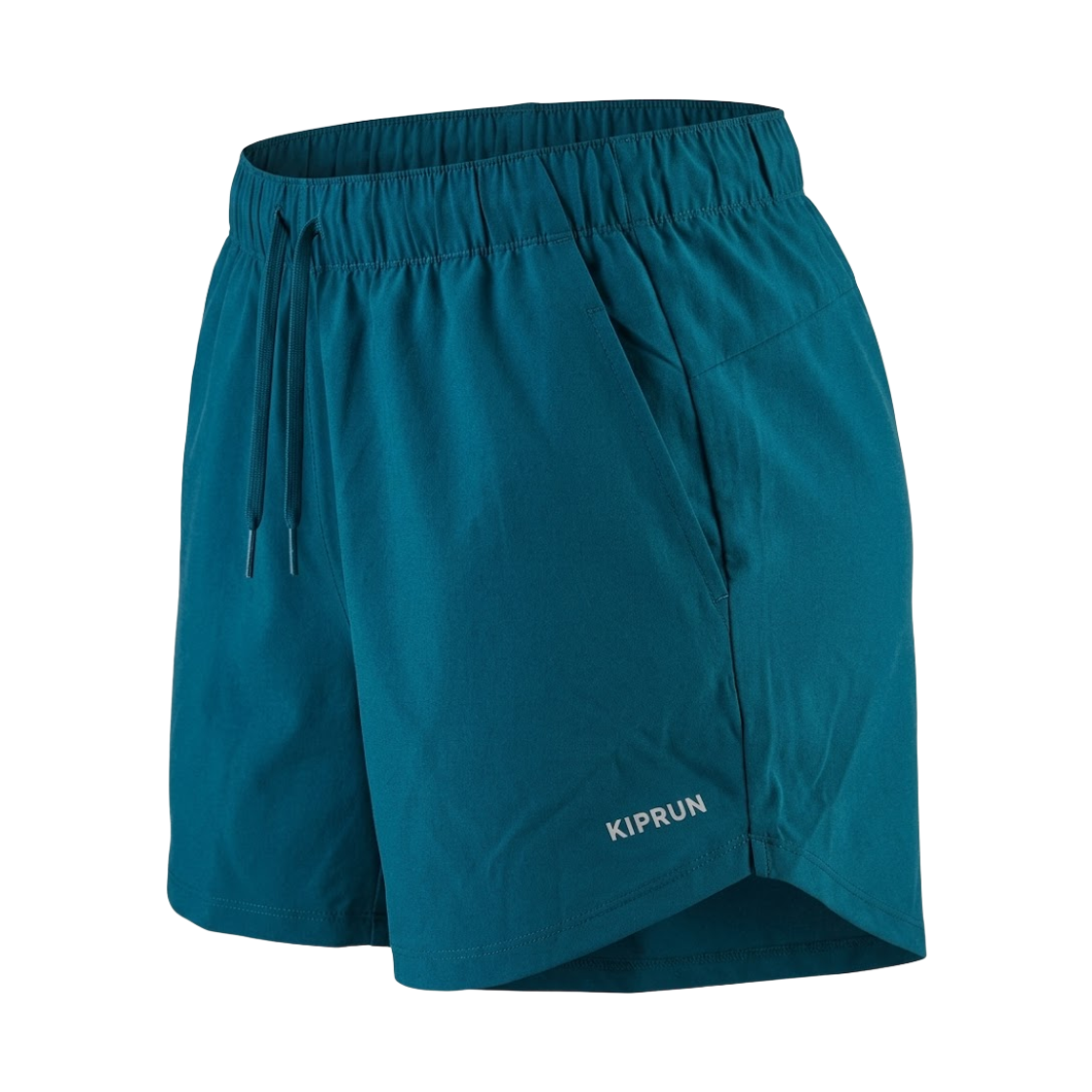 8969700 DECATHLON Women's 3" Running Lightweight Shorts Run Dry 500 Teal Blue