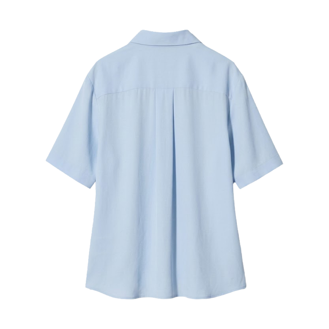 (W) 유니클로 레이온 숏슬리브 블라우스 라이트 블루 - JP((W) Uniqlo Rayon Short Sleeve Blouse Light Blue - JP) - 2