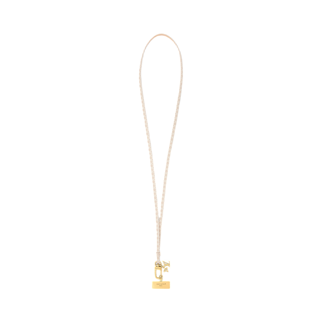 M04137 (W) Louis Vuitton Monogram Dune Phone Strap Dune Beige