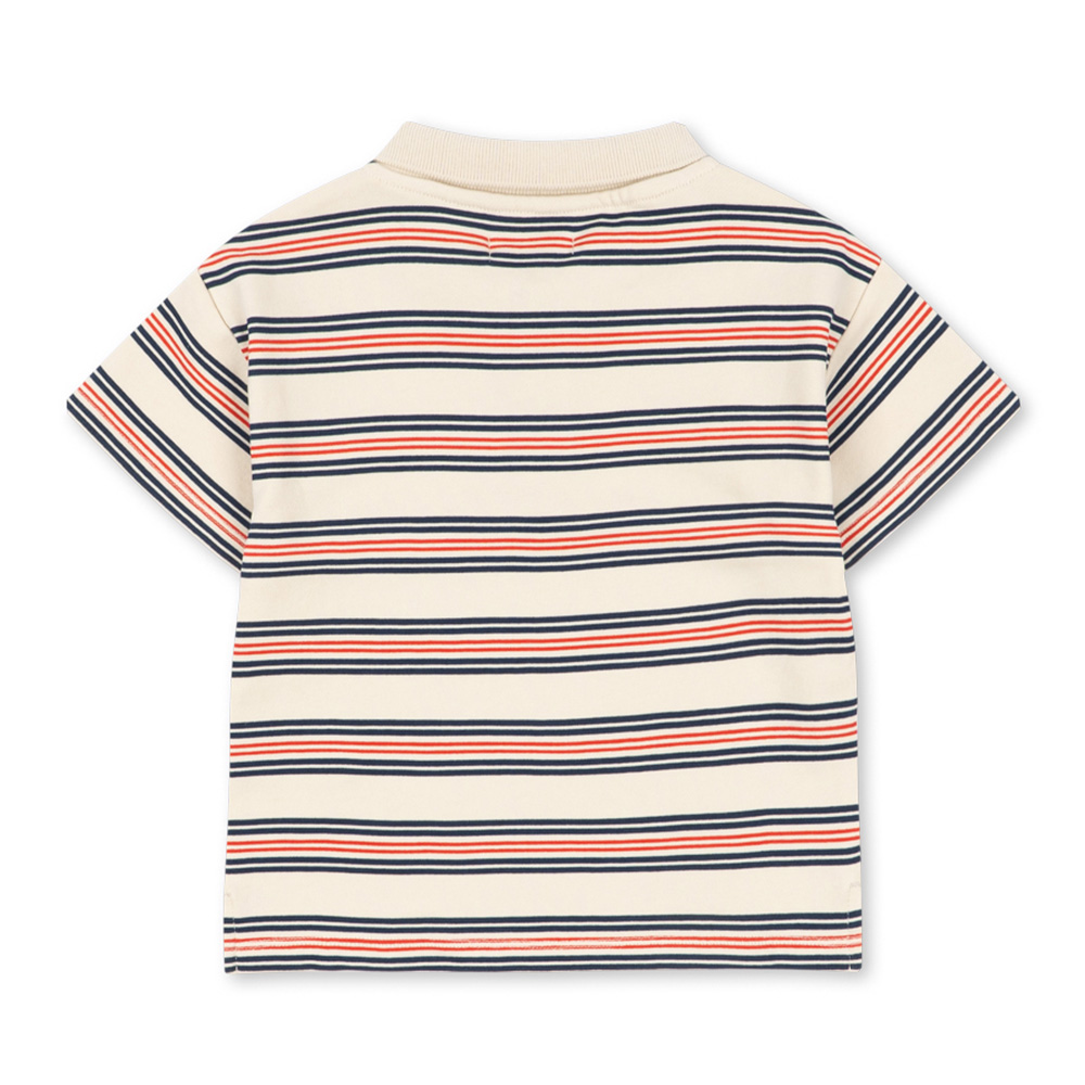 콩제슬래드 스포티 숏 슬리브 폴로 레몬(Konges Sløjd Spotty Ss Polo Gots Stripie Stripe) - 2