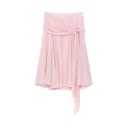 (W) Glowny Sunset Drape Midi Skirt Light Pink