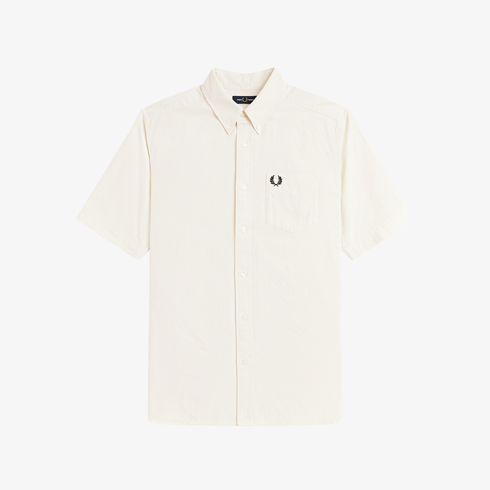 프레드페리 숏 슬리브 옥스포드 셔츠 에크루(Fred Perry S S Oxford Shirt Ecru) - 5