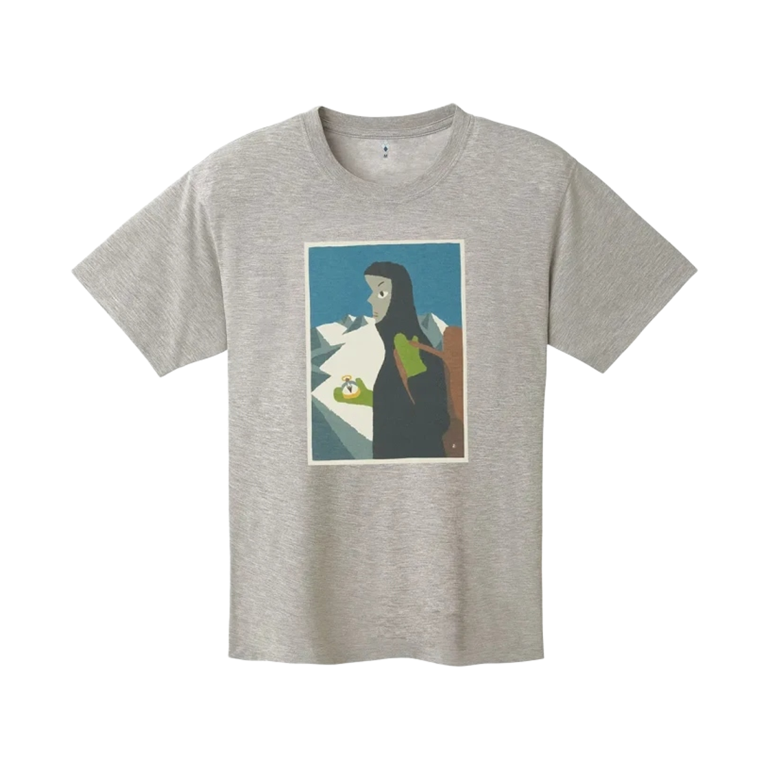 1114706 Montbell Wickron Touhan No Mae T-Shirt Light Gray