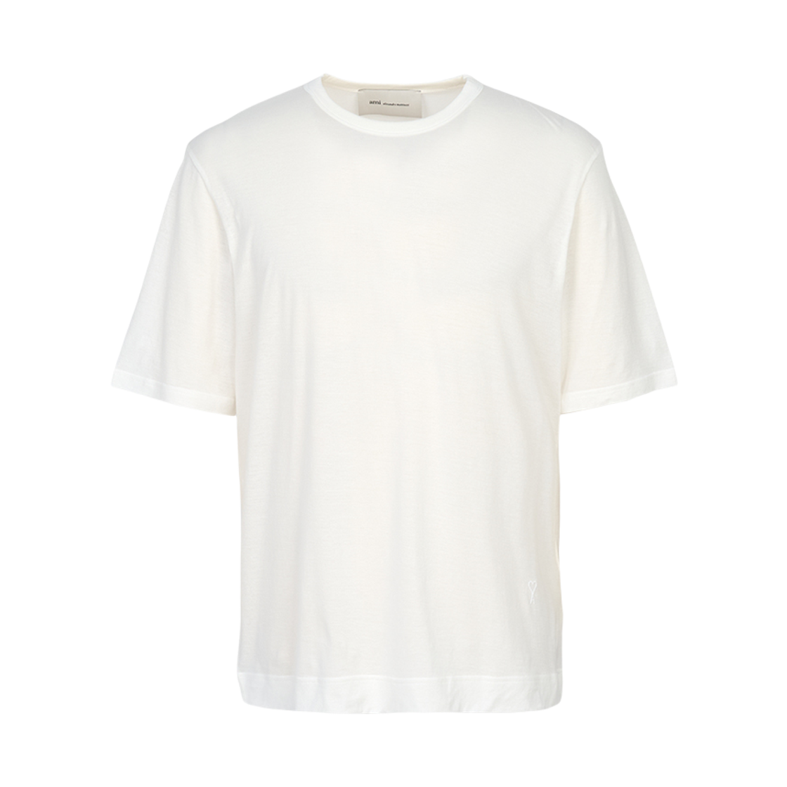 HTS367-JE0211-136 AMI de Coeur Cotton T-Shirt White
