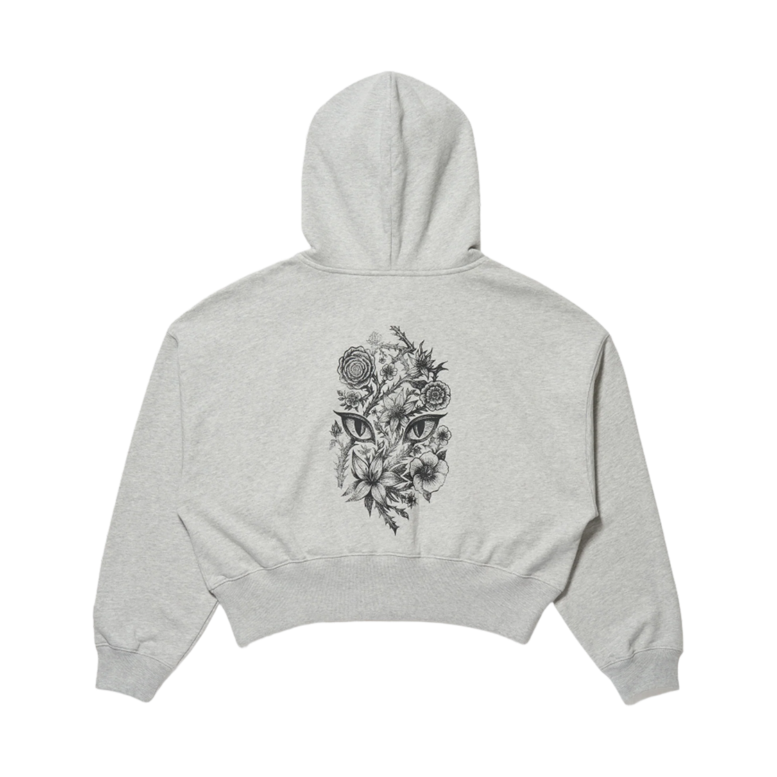 갭 x 캣츠아이 윤채 풀 집 후디 헤더 그레이(Gap x Ketseye Yoonchae Full Zip Hoodie Heather Grey) - 2