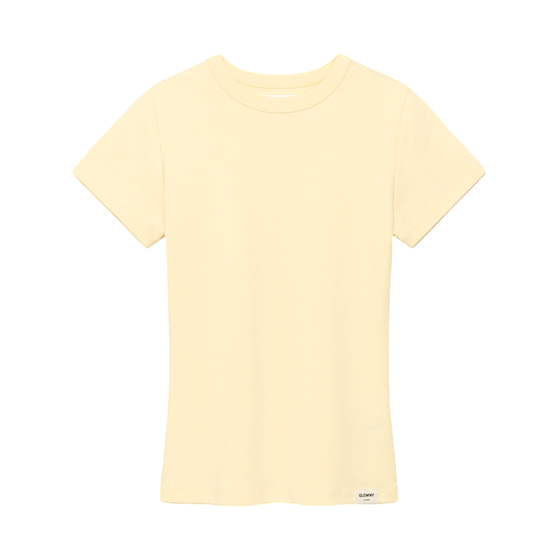 (W) 글로니 G 클래식 피티드 티셔츠 버터((W) Glowny G Classic Fitted T-Shirt Butter) - 1