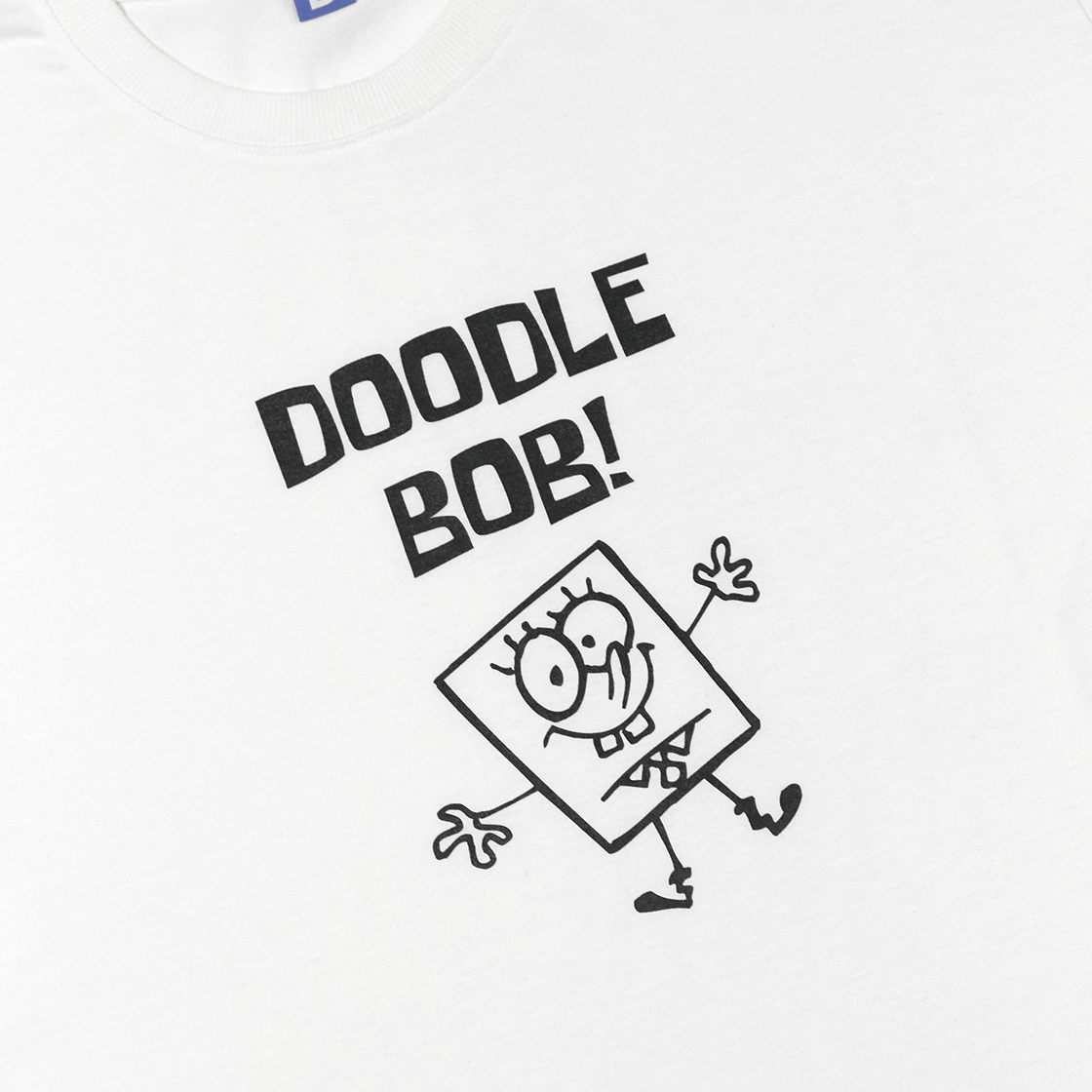 댄꼼마 x 스폰지밥 두들밥 그래픽 반팔 티셔츠(DANCOMMA x SpongeBob SquarePants DoodleBob Graphic Short Sleeve T-Shirt) - 3