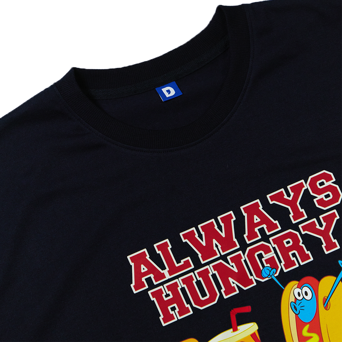 댄꼼마 x 스폰지밥 비키니시티 먹방 코스튬 주민들 반팔 티셔츠(DANCOMMA x SpongeBob SquarePants Bikini Bottom Residents Mukbang Costume Short Sleeve T-Shirt) - 3