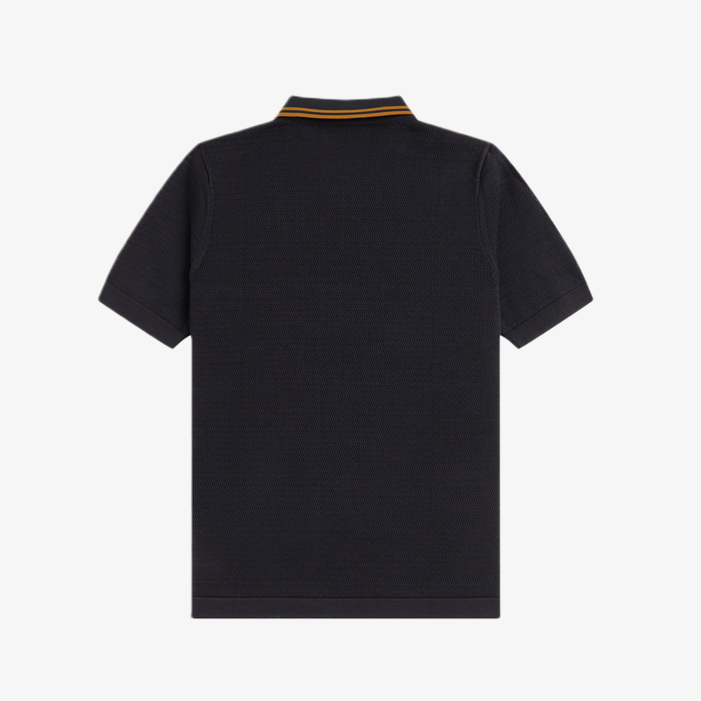 프레드페리 포인텔 니트 셔츠 블랙(Fred Perry Pointelle Knitted Shirt Black) - 6