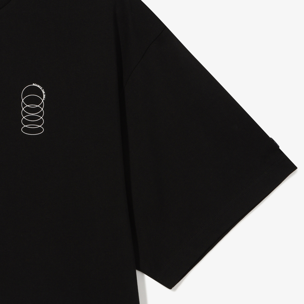 [6% 적립] 휠라 HERITAGE COLLECTION 바운스 스몰 그래픽 반팔티 블랙([6% 적립] FILA HERITAGE COLLECTION Bounce The Ball Boxy T-Shirt Black) - 5