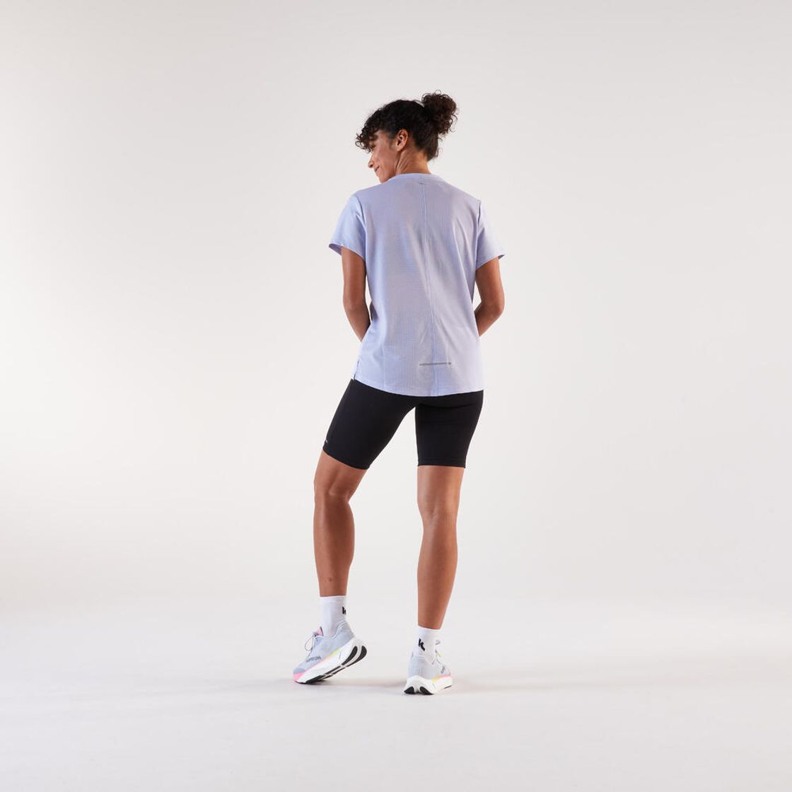 데카트론 여성 러닝 반팔 티 런 드라이 500 스위트 퍼플(DECATHLON Women's Running Short-Sleeved T-Shirt Run Dry 500 Sweet Purple) - 6