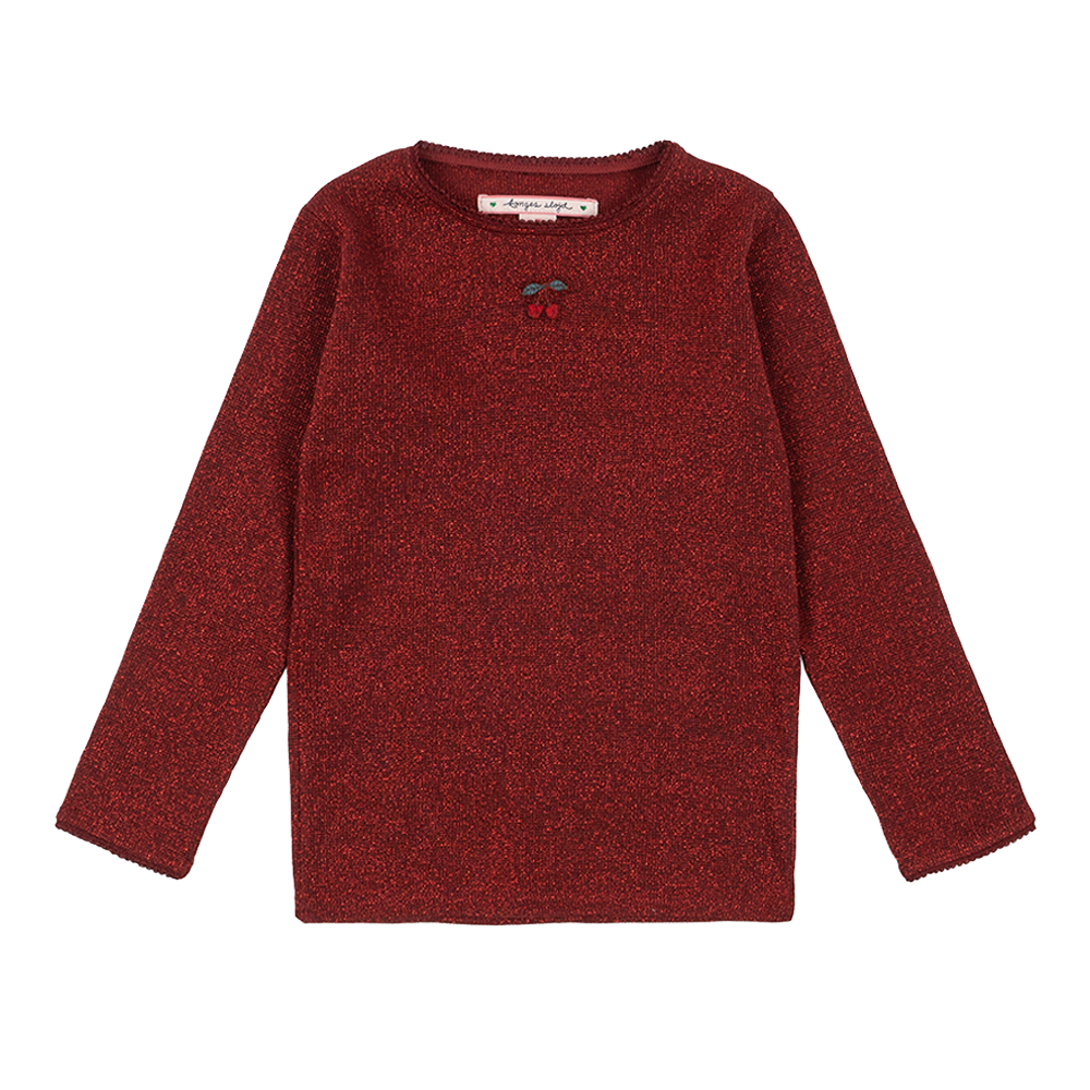 콩제슬래드 롤리 블라우스 레드(Konges Sløjd Roli Blouse Red Dahlia)