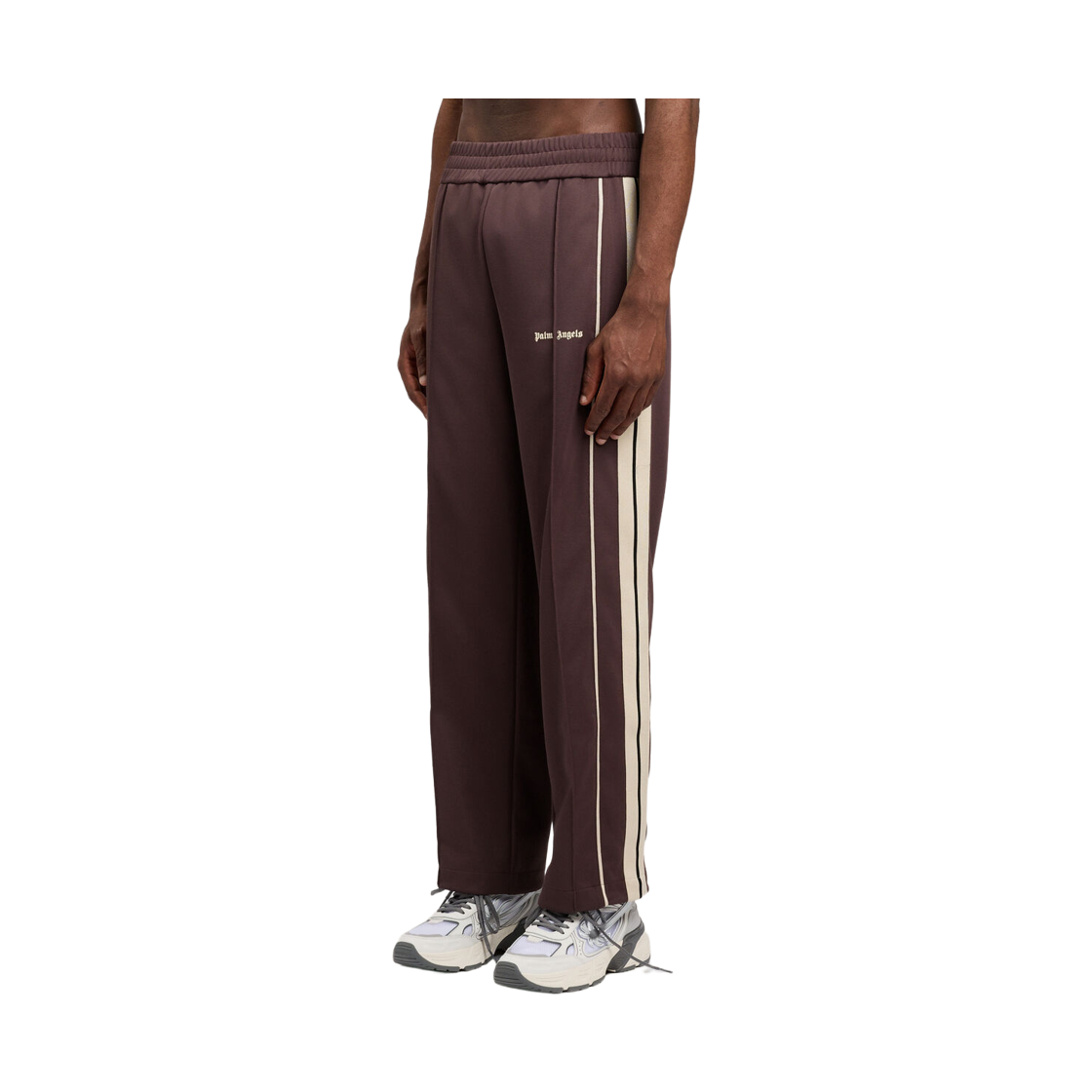 팜엔젤스 클래식 로고 빈티지 트랙 팬츠 - 브라운 오프 화이트(Palm Angels Classic Logo Vintage Track Pants - Brown Off White) - 3