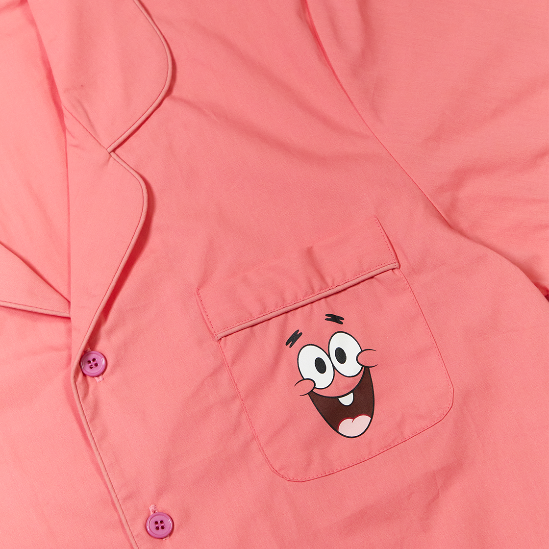 댄꼼마 x 스폰지밥 뚱이 반팔 잠옷(DANCOMMA x SpongeBob SquarePants Patrick Star Short Sleeve Pajama Set) - 4