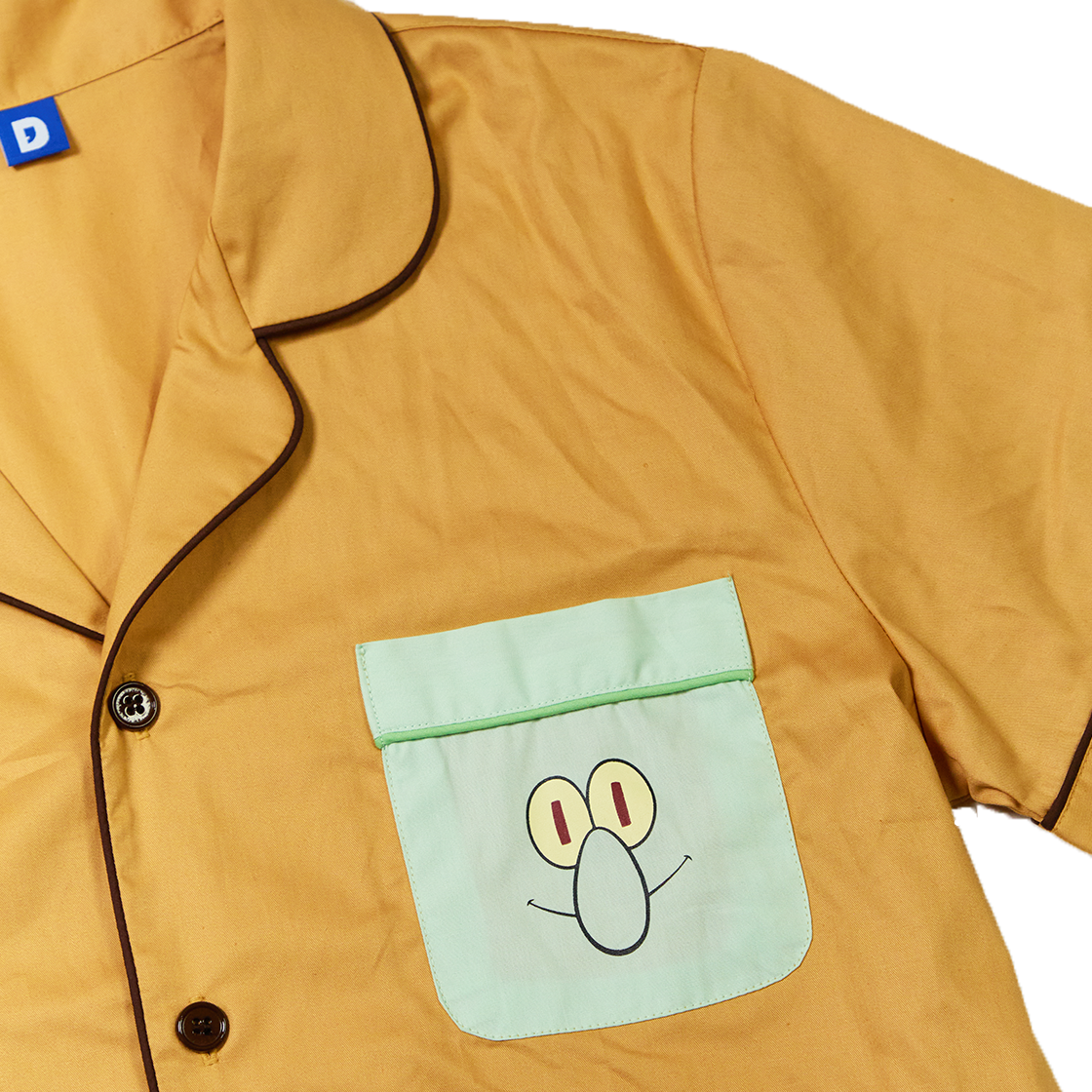 댄꼼마 x 스폰지밥 징징이 반팔 잠옷(DANCOMMA x SpongeBob SquarePants Squidward Tentacles Short Sleeve Pajama Set) - 4