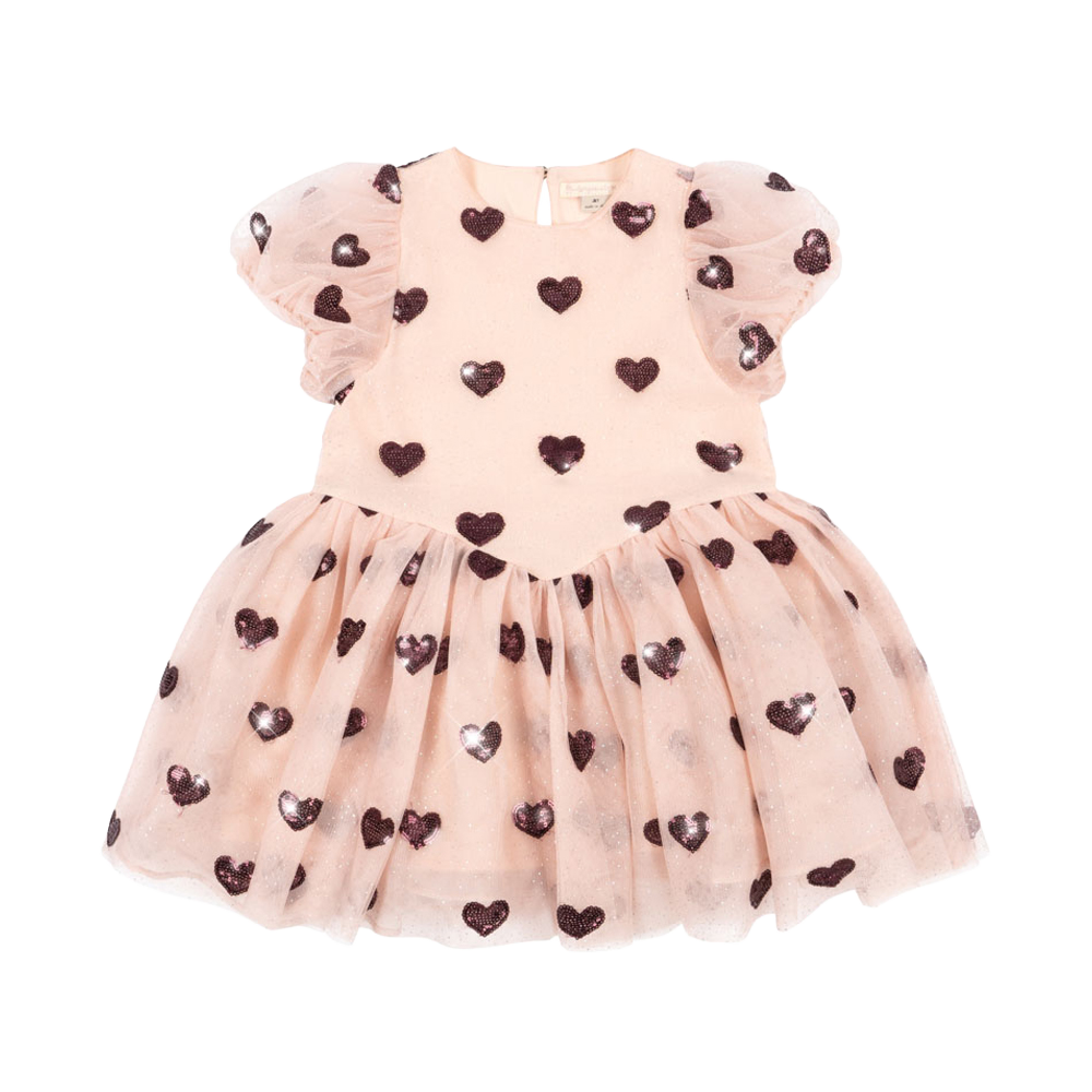 콩제슬래드 하트릴리 드레스 플럼(Konges Sløjd Heartlily Dress Grs Amour Plum) - 1