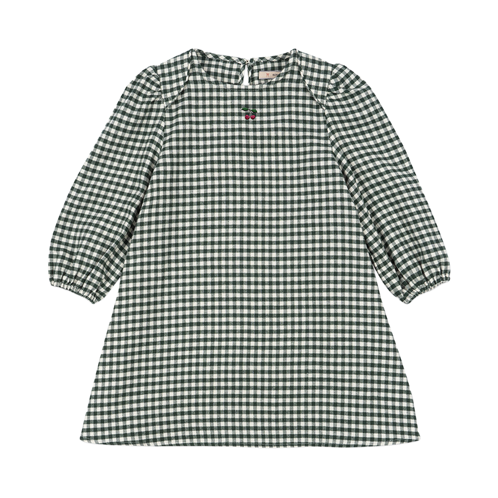 콩제슬래드 포레 드레스 그린(Konges Sløjd Foret Dress Gots Green Check) - 1