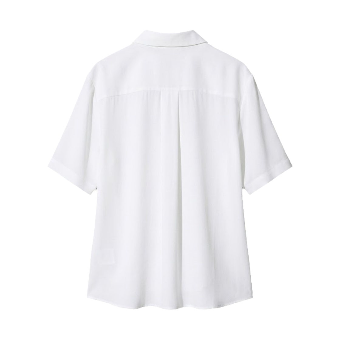 (W) 유니클로 레이온 숏슬리브 블라우스 화이트 - JP((W) Uniqlo Rayon Short Sleeve Blouse White - JP) - 2