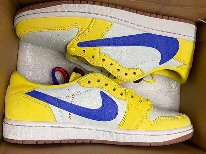 (W) Jordan 1 x Travis Scott Retro Low OG SP Canary 착용 스타일