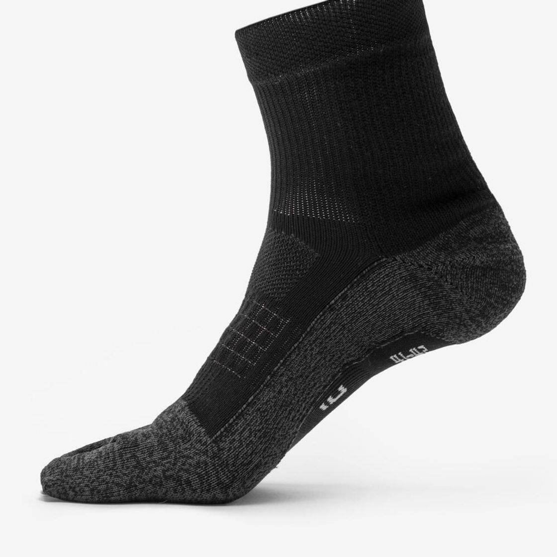 데카트론 러닝 중목 발가락 양말 1켤레 런 900 스모크 블랙(DECATHLON Running Mid-Calf Toe Socks 1 Pair Run 900 Smoke Black) - 7