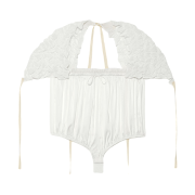 (W) Glowny Poppy Balloon Top White