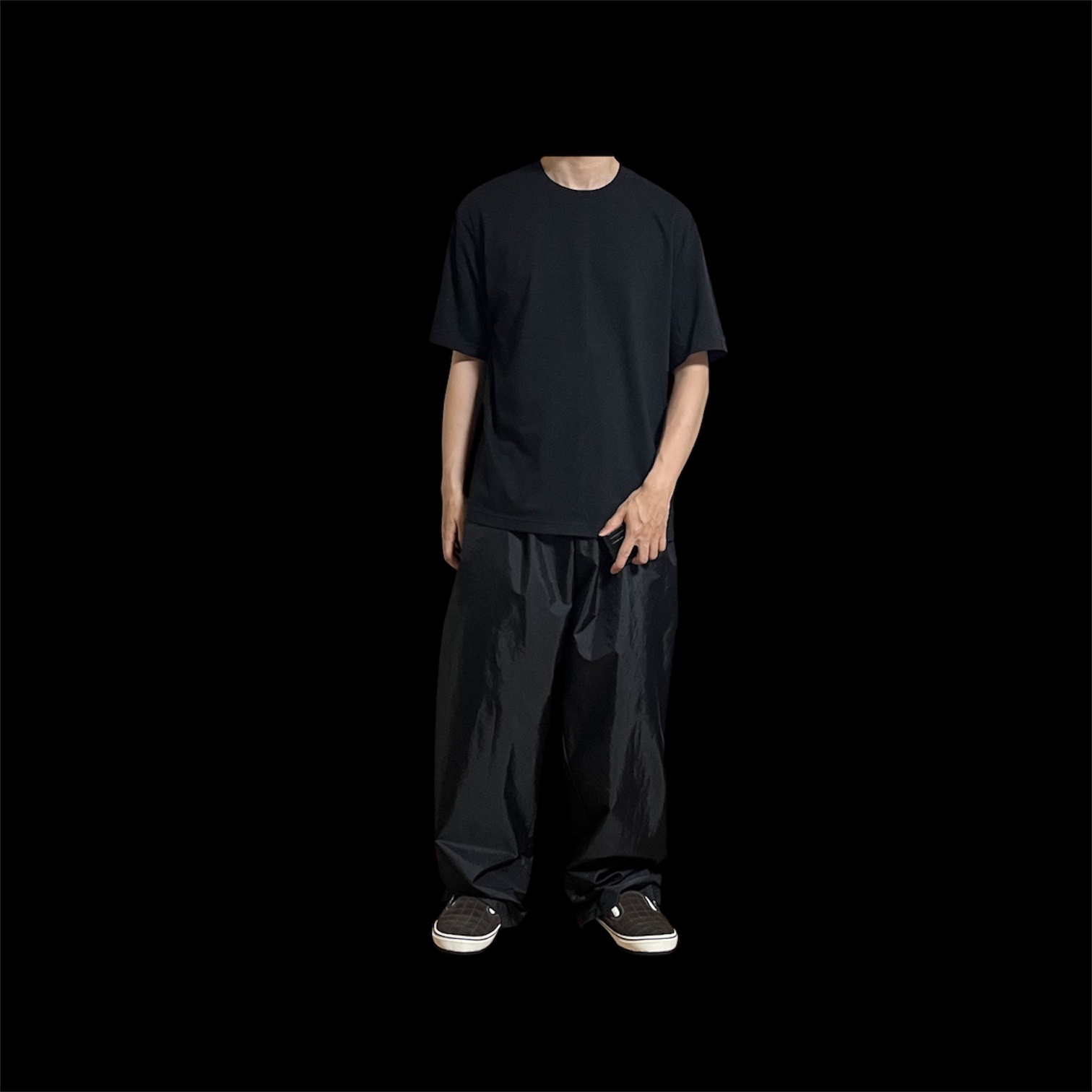 Kenzo Card Holder Black - 26SS, Amomento Men's Basic T-Shirt Black - 26SS 착용 스타일