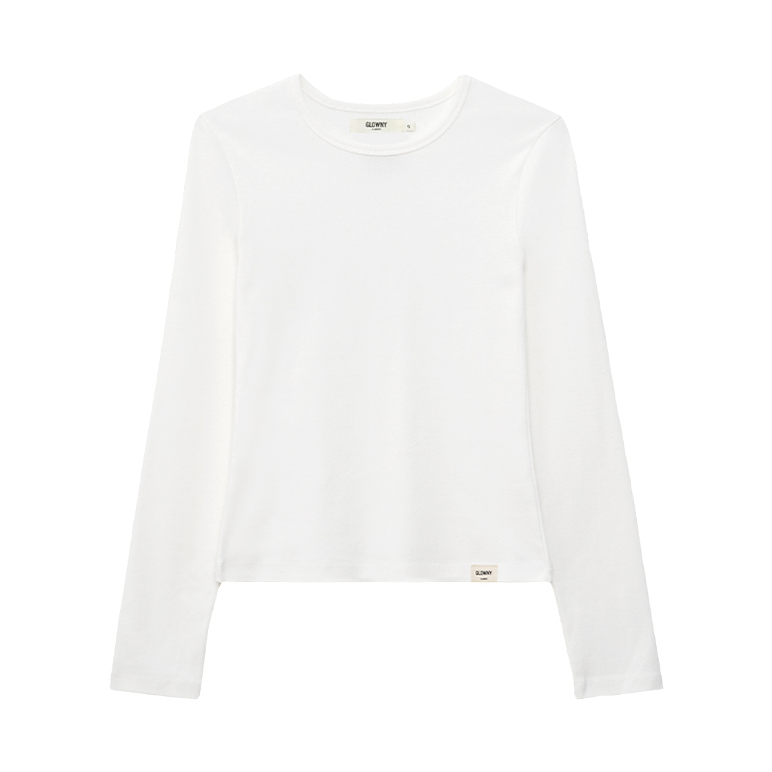 (W) 글로니 G 클래식 롱슬리브 화이트((W) Glowny G Classic Long Sleeve White)