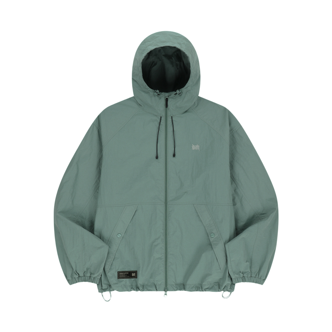 BLSMJKB01MI Brownbreath Tag Hoodie Windbreaker Mint