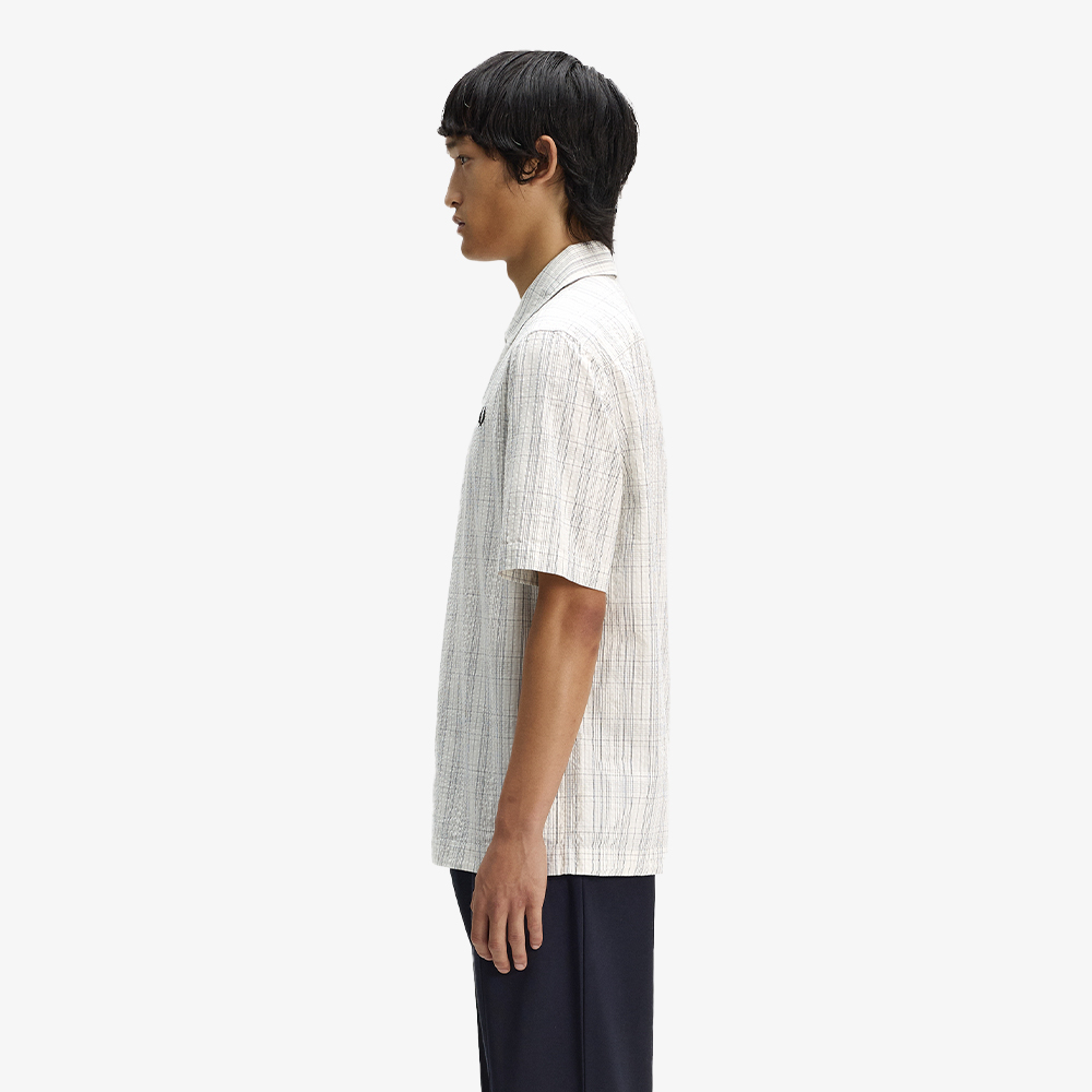 프레드페리 시어서커 체크 셔츠 에크루(Fred Perry Seersucker Check Shirt Ecru) - 2