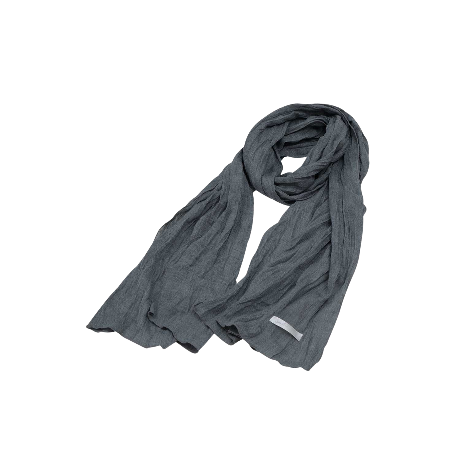 사파리스팟 헤링본 리넨 스카프 블루(Safarispot Herringbone Linen Scarf Blue)
